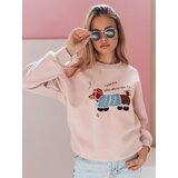 DStreet Bluza damska oversize z haftem DOGSWEETY różowa Cene