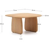 Kave Home Pomoćni stol od punog hrasta 70x71 cm Pirita – | shoptok.hr