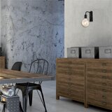  Zidna svetiljka ASTRID 1xE27/60W/230V u sjajnoj crnoj boji | Eponuda.com