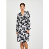 Orsay White-Black Women Flowered Dress - Women Cene