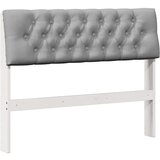 vidaXL Tapecirano vzglavje Svetlo siva 100 cm Masivno borovo les | Shoptok.si