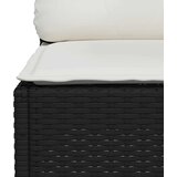  4-dijelni set vrtnih sofa od poliratana s jastucima crni | shoptok.hr