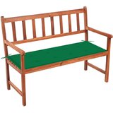 vidaXL Vrtna klupa s jastukom 120 cm od masivnog bagremovog drva | shoptok.hr
