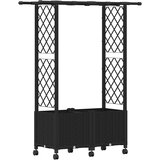  Povišeni krevet s mrežom i krovom Crna 124,5 x 40 x 142 cm PP | Eponuda.com