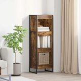 vidaXL Ormarić za knjige Dimni hrast 80 x 30 x 155 cm | shoptok.hr