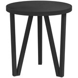 vidaXL čajna mizica črna Ø35 cm mdf | Shoptok.si