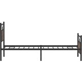  Posteljni okvir brez vzmetnice hrast 100x190 cm inženirski les, (21829228) | Shoptok.si