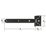 VORMANN Križni tečaj (Jeklo, Črna, Š x Do: 33 x 200 mm) | Shoptok.si