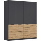 Modern Living Omara Za Oblačila Max, Temno Siva, Barva Hrasta | Shoptok.si