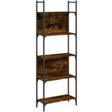 Maison Chic Knjižna omara - Knjižna polica - Knjižni regal 5-nadstropna dimljeni hrast 60,5x24x166,5 cm, (21723141) Cene