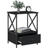  Noćni ormarići 2 kom crni 50 x 41 x 65 cm od konstruiranog drva | shoptok.hr