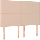 vidaXL Posteljni okvir z vzglavjem kapučino 140x190 cm umetno usnje, (20907203) | Shoptok.si