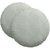  Jastučići za sjedenje 2 pcs Svijetlo siva Ø60 x 21 cm Baršun | Eponuda.com