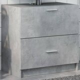 The Living Store Omarica za umivalnik betonsko siva 59x37x59 cm inženirski les - Omarica Za Umivalnik, (21436700) Cene