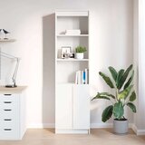 vidaXL Visoka omara bel 50x35x180 cm inženirski les | Shoptok.si