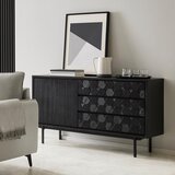 Bessagi Home komoda roma, črna, strukturirana | Shoptok.si