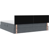  Krevet s od storage s madracem Tamno siva 200 x 200 cm Baršun | shoptok.hr