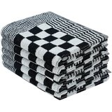  Set ručnika od 10 komada crno-bijeli pamučni | shoptok.hr