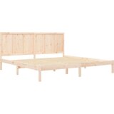  Posteljni okvir iz trdne borovine 200x200 cm, (20644675) | Shoptok.si
