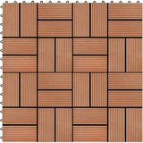 vidaXL Talne plošče 22 kosov 30x30 cm 2 m² WPC barva tikovine, (21143889) Cene