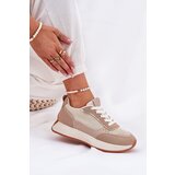 Boto Women's Sports Shoes With Mesh On Platform Khaki Poova | Shoptok.si