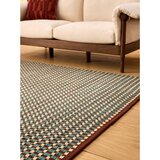 MADE Zelenomodra ročno tkana preproga iz mešanice volne 200x290 cm Ember – | Shoptok.si