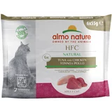 HFC Almo Nature Natural vrečke 6 x 55 g - Tuna & piščanec