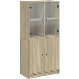 Maison Chic Visoka omara - Komoda - Predalnik z vrati sonoma hrast 68x37x142 cm inženirski les, (21721232) | Shoptok.si