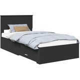  Krevetna konstrukcija s ladicama Crna i srebrna 100 x 200 cm | Eponuda.com