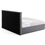 Bonami Selection Siva oblazinjena zakonska postelja s prostorom za shranjevanje z letvenim dnom 180x200 cm Thessa Bold – | Shoptok.si