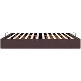 vidaXL Otomanski posteljni okvir brez vzmetnice temno rjava 160x200 cm | Shoptok.si