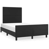  Za krevet s uzglavljem crni 120 x 200 cm od umjetne kože | shoptok.hr