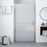 vidaXL Vrata za tuš motno kaljeno steklo 100x178 cm | Shoptok.si