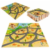  eva puzzle kocke pjenasta podloga za igru ​​za djecu safari 93x93cm