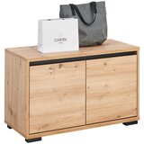 CARRYHOME garderobna klop antracit, hrast artisan Cene