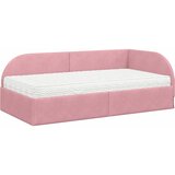  Kutni krevetni okvir s madracem 2 kom. Ružičasta 100 x 200 cm | shoptok.hr