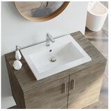  Granitni umivalnik 600x450x120 mm bel | Shoptok.si