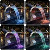  Fontana u Bazenu Srebrna 61 x 30 x 71 cm Nehrđajući čelik | shoptok.hr