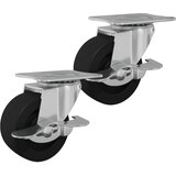  Kaster 2 pcs Crna i srebrna 50,7 x 50,7 x 24,4 mm | Eponuda.ba