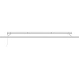 Tenda na uvlačenje antracit-bijela 4x3 m od tkanine i aluminija | shoptok.hr