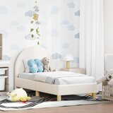  Okvir kreveta za malu djecu s naslonom Krem 70 x 140 cm Bouclé | shoptok.hr
