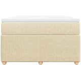  Krevet s oprugama i madracem krem 120 x 200 cm od tkanine | shoptok.hr