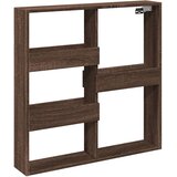 Zidni ormarić smeđa boja hrasta 80x15x80 cm konstruirano drvo | shoptok.hr