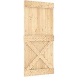  Klizna vrata s priborom za montažu 95 x 210 cm masivna borovina | shoptok.hr