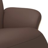  Naslonjač od umjetne kože s osloncem za noge smeđi | shoptok.hr