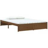  Za krevet od masivnog drva smeđa boja meda 140 x 190 cm | shoptok.hr