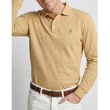 Polo Ralph Lauren Polo majice dolgi rokavi POLO COUPE AJUSTEE SLIM FIT EN COTON STRECH MESH Bež | Shoptok.si