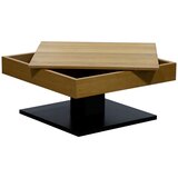 Boxxx klubska miza, črna, barve hrasta | Shoptok.si