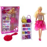  Lutka za igru u rozoj haljini i stalkom za cipele - 30 cm | shoptok.hr