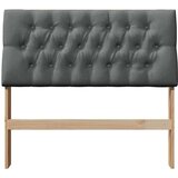  Tapecirani uzglavlje Tamno siva 100 cm Čvrsto borovo drvo | shoptok.hr